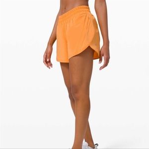 Lululemon Track That 5” short in Monarch Orange